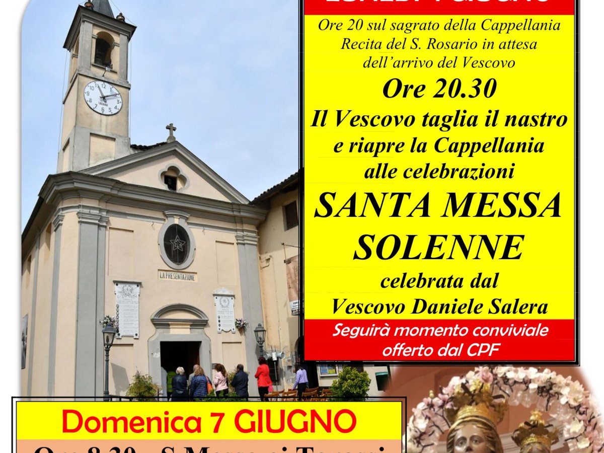 Inaugurazione e Riapertura della Cappellania              dei Torassi&nbsp;2026